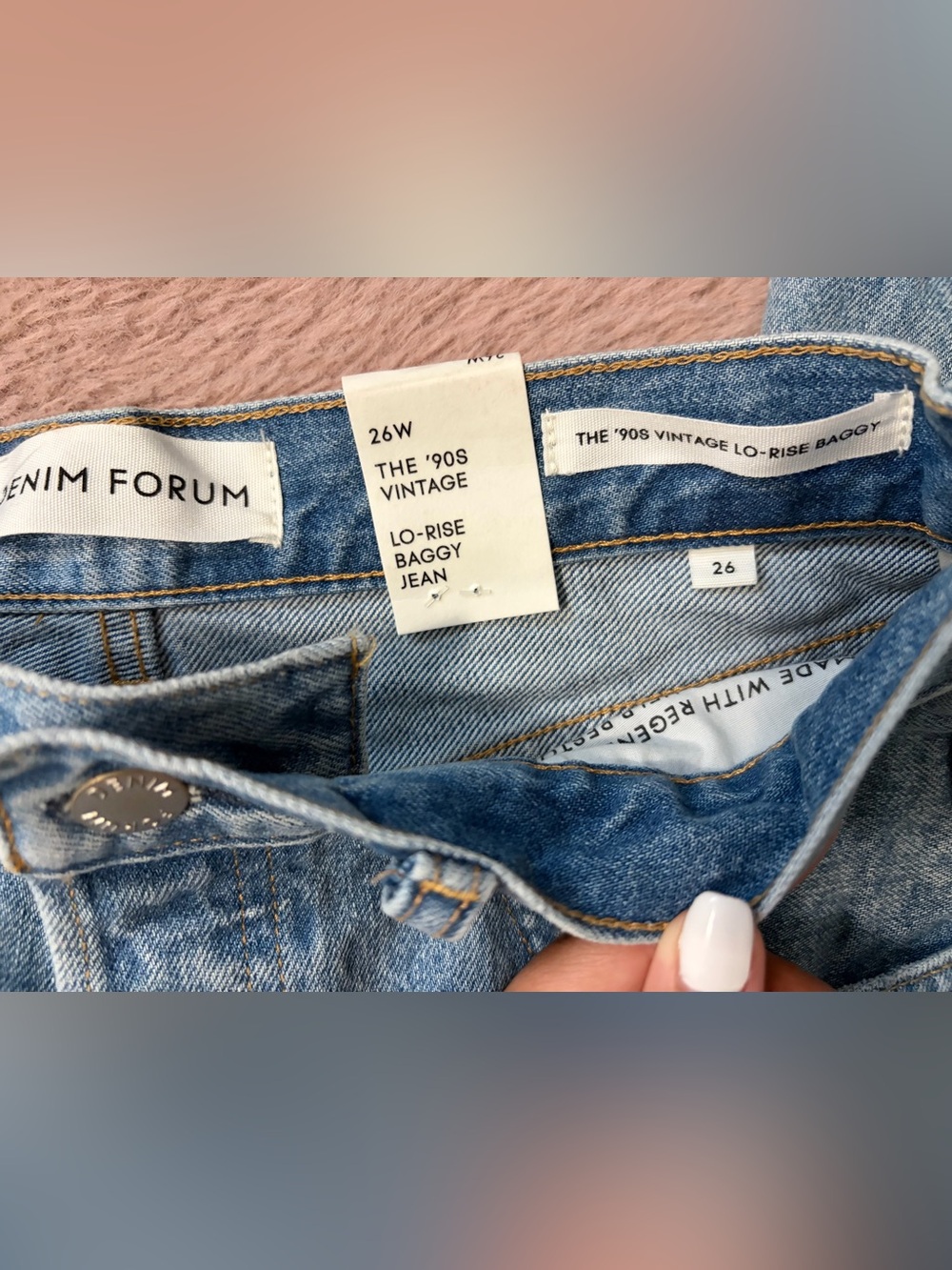 Denim Forum 90’s Vintage Lo-rise Baggy Jean - Picture 6 of 9